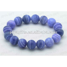 Blue Agate Bead stretch Bracelets